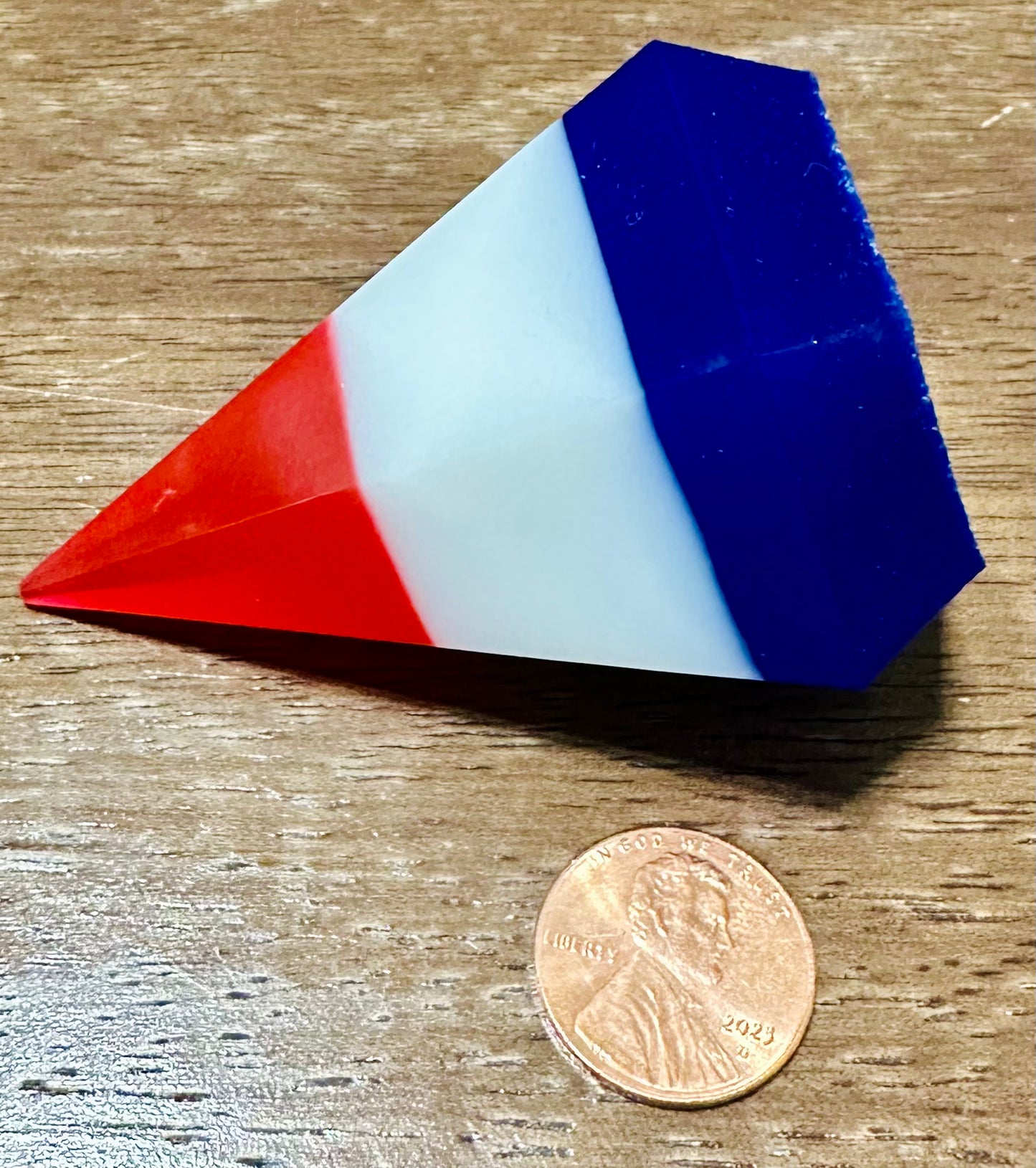 Small Red White and Blue Diamond