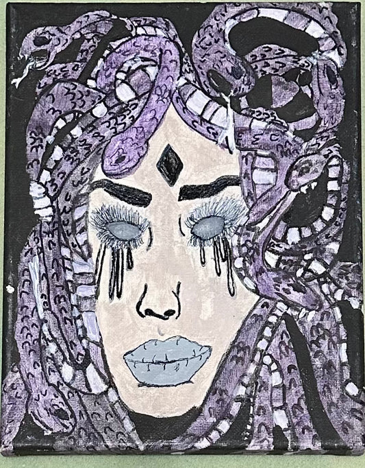 Haunting Gaze Medusa Canvas