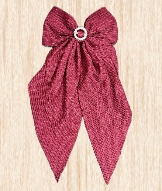 Christmas red Hair Bow