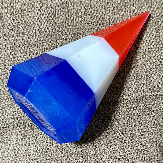 Large Red White Blue Diamond