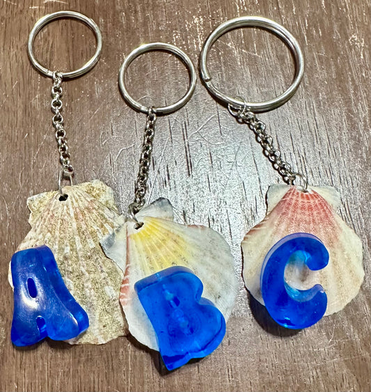 Initial SeaShell Keychain