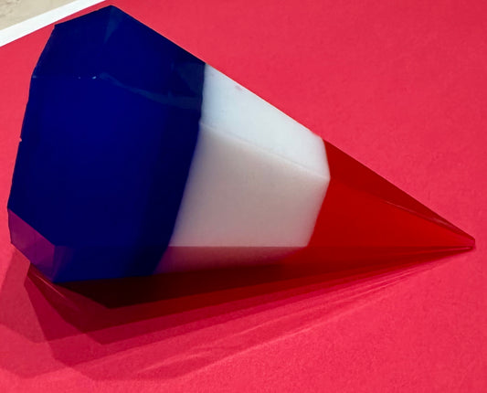 Large Red White Blue Diamond