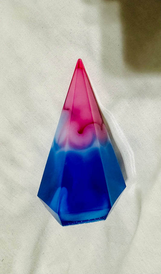 TIE-DYE Red White and Blue Large Diamond