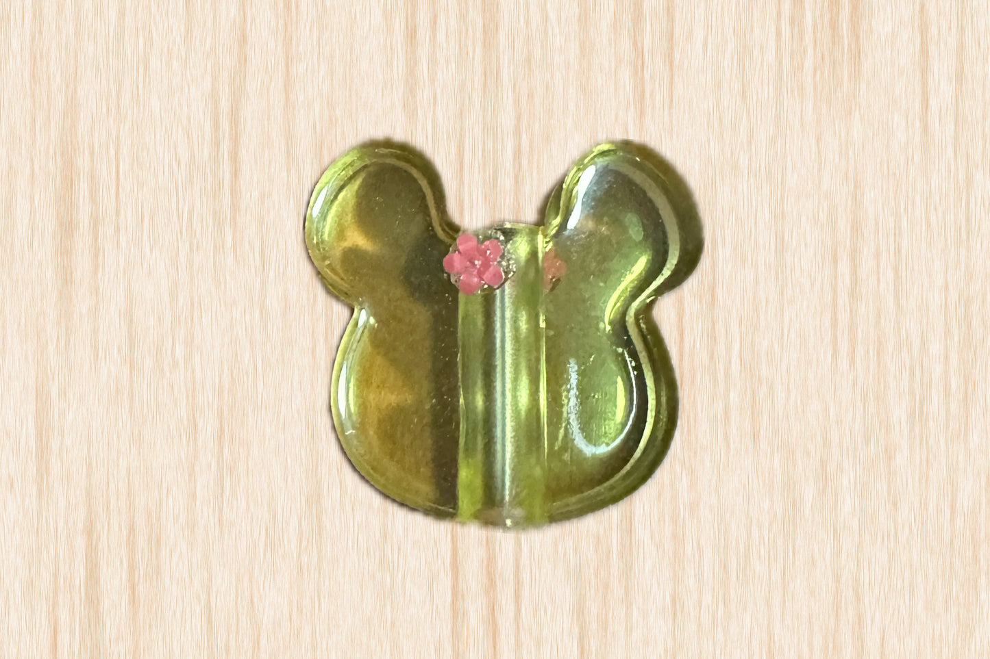 Flowered Bear Straw Hugger